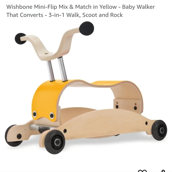 Wishbone Mini-Flip Mix & Match Baby Walker and Rocker That Converts - Picture 7 of 7